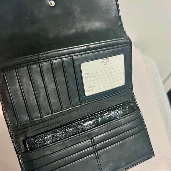 Coach Black Leather Wallet - Picture 5 of 8